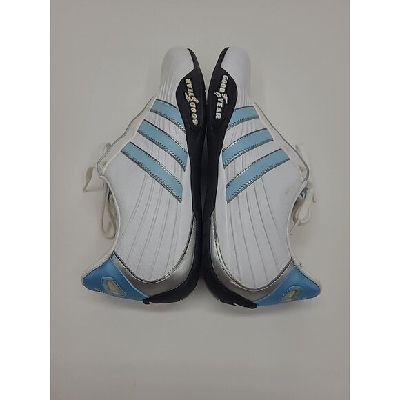 Adidas Goodyear Racing Sneakers Women's Size 9 New without Tags Blue and White - Picture 4 of 9